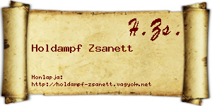Holdampf Zsanett névjegykártya