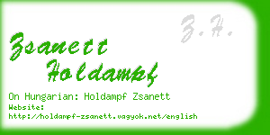 zsanett holdampf business card